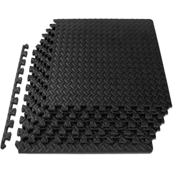 ½”, Interlocking Foam Floor Tiles for Home Gym Mat - Picture 1 of 6
